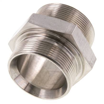 2'' NPT x G 2'' RVS Borstnippel 40 Bar - Hydrauliek