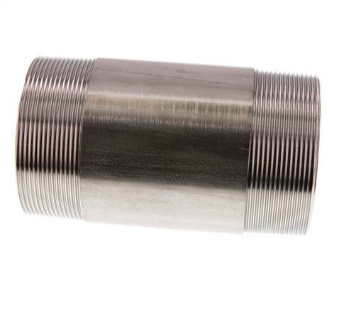 R 3'' Stainless steel Double Pipe Nipple 20 Bar DIN 2982 - 150mm