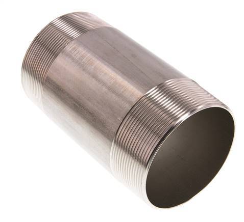 R 3'' Stainless steel Double Pipe Nipple 20 Bar DIN 2982 - 150mm