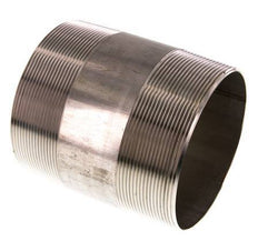 R 4'' Stainless steel Double Pipe Nipple 20 Bar DIN 2982 - 120mm