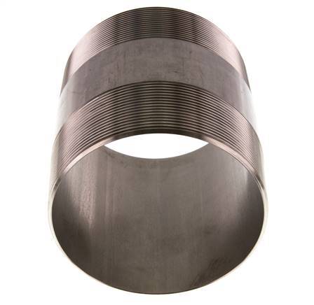 R 4'' Stainless steel Double Pipe Nipple 20 Bar DIN 2982 - 120mm