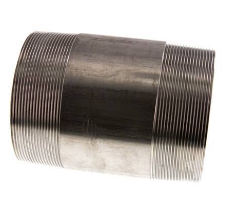 R 4'' Stainless steel Double Pipe Nipple 20 Bar DIN 2982 - 150mm