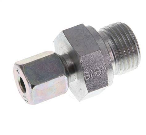 G 1/2'' Buitendraad x 6S Verzinkt Stalen Rechte Snijring Koppeling 630 Bar DIN 2353