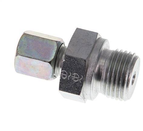 G 1/2'' Buitendraad x 6S Verzinkt Stalen Rechte Snijring Koppeling 630 Bar DIN 2353