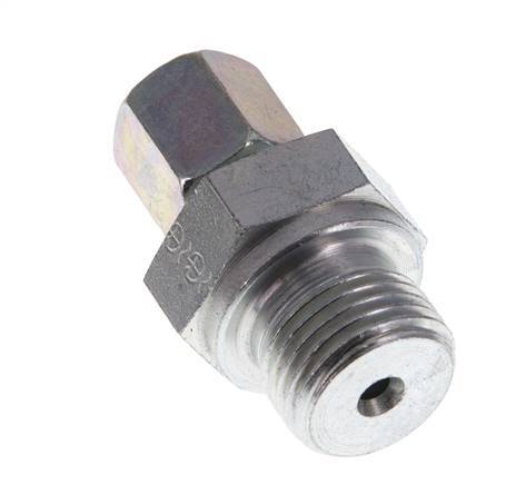 G 1/2'' Buitendraad x 6S Verzinkt Stalen Rechte Snijring Koppeling 630 Bar DIN 2353