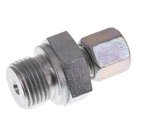 G 1/2'' Buitendraad x 6S Verzinkt Stalen Rechte Snijring Koppeling 630 Bar DIN 2353