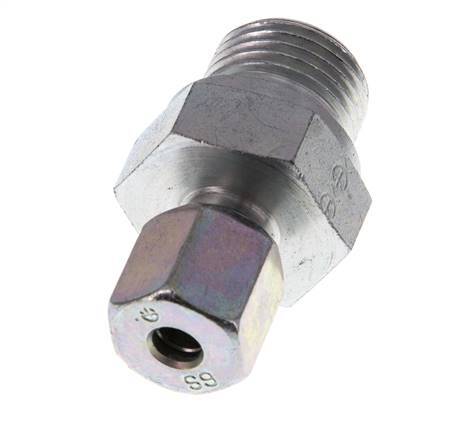 G 1/2'' Buitendraad x 6S Verzinkt Stalen Rechte Snijring Koppeling 630 Bar DIN 2353