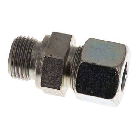 G 1/2'' Buitendraad x 14S Verzinkt Stalen Rechte Snijring Koppeling 630 Bar DIN 2353