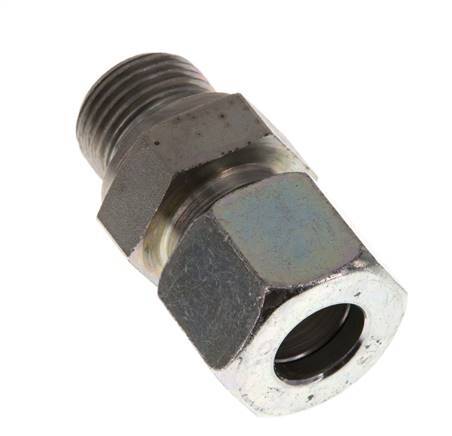 G 1/2'' Buitendraad x 14S Verzinkt Stalen Rechte Snijring Koppeling 630 Bar DIN 2353