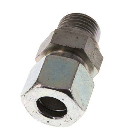 G 1/2'' Buitendraad x 14S Verzinkt Stalen Rechte Snijring Koppeling 630 Bar DIN 2353