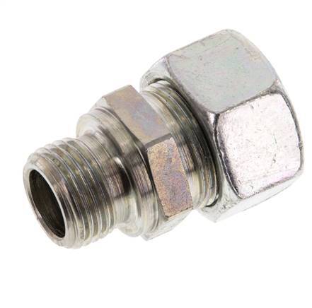 G 1/2'' Buitendraad x 18L Verzinkt Stalen Rechte Snijring Koppeling 315 Bar DIN 2353
