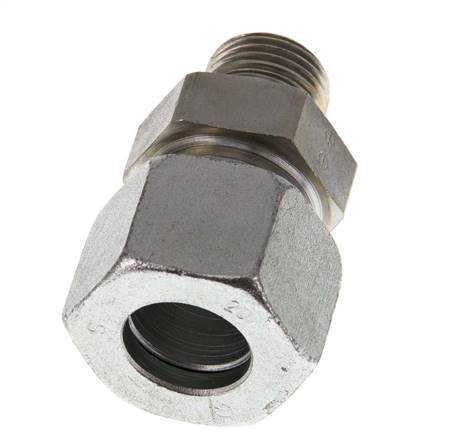 G 1/2'' Buitendraad x 20S Verzinkt Stalen Rechte Snijring Koppeling 400 Bar DIN 2353