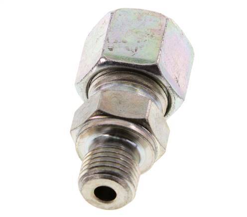 G 1/4'' Male x 10S Zinc plated Steel Straight Cutting Ring 630 Bar DIN 2353 [2 Pieces]