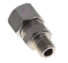 G 1/4'' Male x 12L Zinc plated Steel Straight Cutting Ring 315 Bar DIN 2353 [2 Pieces]