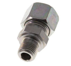 G 1/4'' Male x 12L Zinc plated Steel Straight Cutting Ring 315 Bar DIN 2353 [2 Pieces]