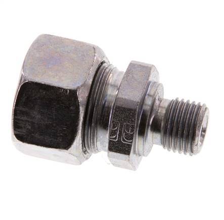 G 1/4'' Buitendraad x 15L Verzinkt Stalen Rechte Snijring Koppeling 315 Bar DIN 2353
