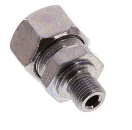 G 1/4'' Buitendraad x 15L Verzinkt Stalen Rechte Snijring Koppeling 315 Bar DIN 2353