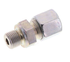 G 1/8'' Buitendraad x 8LL Verzinkt Stalen Rechte Snijring Koppeling 100 Bar DIN 2353