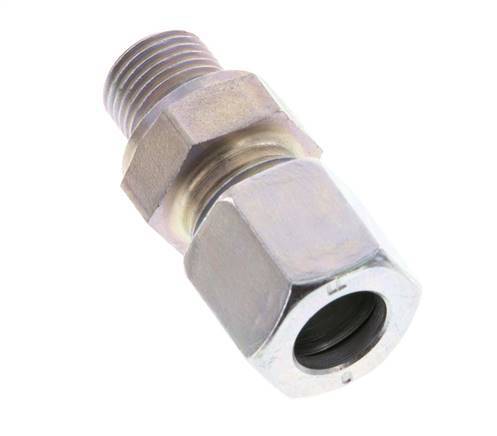 G 1/8'' Buitendraad x 8LL Verzinkt Stalen Rechte Snijring Koppeling 100 Bar DIN 2353