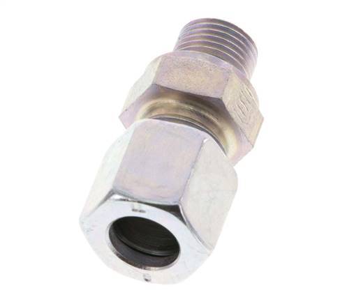 G 1/8'' Buitendraad x 8LL Verzinkt Stalen Rechte Snijring Koppeling 100 Bar DIN 2353