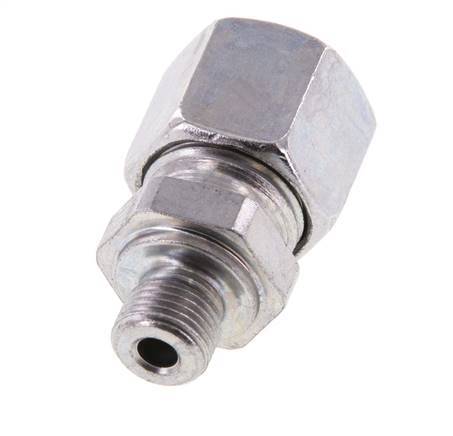 G 1/8'' Male x 10L Zinc plated Steel Straight Cutting Ring 315 Bar DIN 2353 [2 Pieces]