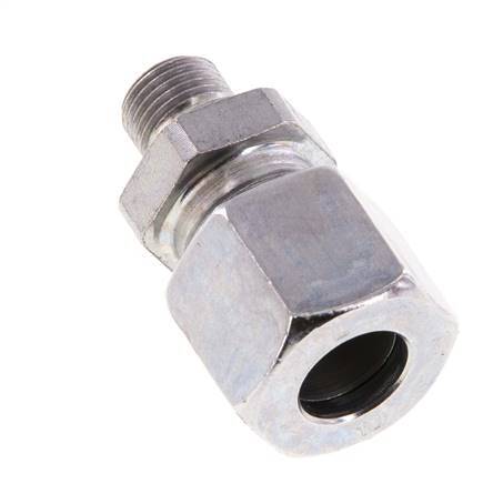 G 1/8'' Male x 10L Zinc plated Steel Straight Cutting Ring 315 Bar DIN 2353 [2 Pieces]