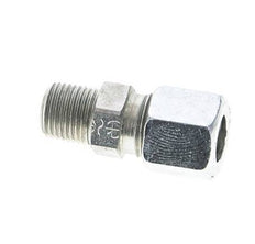 1/8'' NPT Male x 8LL Zinc plated Steel Straight Cutting Ring 100 Bar DIN 2353 [2 Pieces]