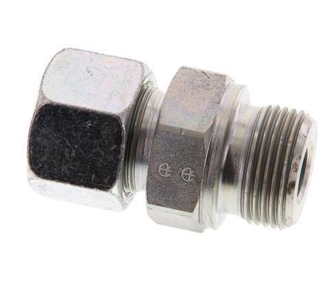 G 3/4'' Male x 16S Zinc plated Steel Straight Cutting Ring 400 Bar DIN 2353