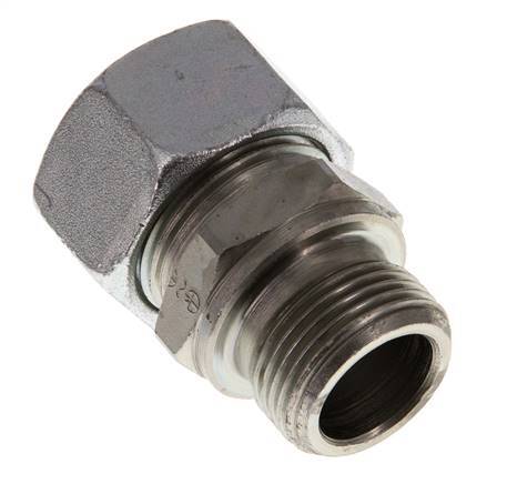 G 3/4'' Buitendraad x 22L Verzinkt Stalen Rechte Snijring Koppeling 160 Bar DIN 2353