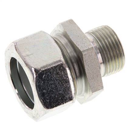 G 3/4'' Buitendraad x 28L Verzinkt Stalen Rechte Snijring Koppeling 160 Bar DIN 2353