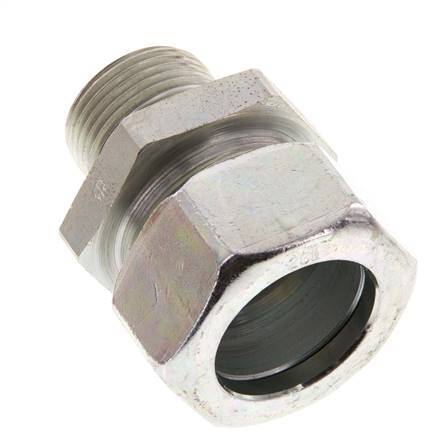 G 3/4'' Buitendraad x 28L Verzinkt Stalen Rechte Snijring Koppeling 160 Bar DIN 2353