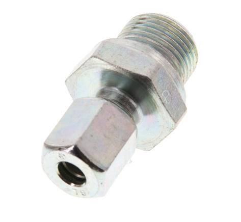 G 3/8'' Male x 6L Zinc plated Steel Straight Cutting Ring 315 Bar DIN 2353 [2 Pieces]