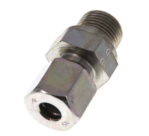 G 3/8'' Buitendraad x 8S Verzinkt Stalen Rechte Snijring Koppeling 630 Bar DIN 2353