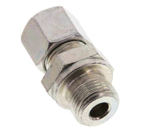 G 3/8'' Male x 10L Zinc plated Steel Straight Cutting Ring 315 Bar DIN 2353 [2 Pieces]