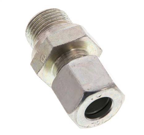 G 3/8'' Male x 10L Zinc plated Steel Straight Cutting Ring 315 Bar DIN 2353 [2 Pieces]