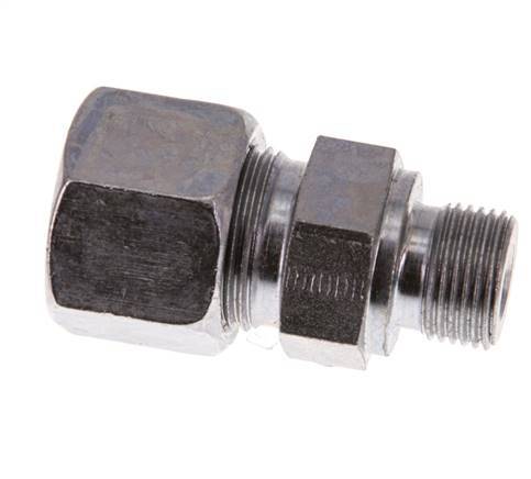 G 3/8'' Buitendraad x 14S Verzinkt Stalen Rechte Snijring Koppeling 630 Bar DIN 2353