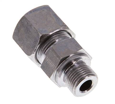G 3/8'' Buitendraad x 14S Verzinkt Stalen Rechte Snijring Koppeling 630 Bar DIN 2353