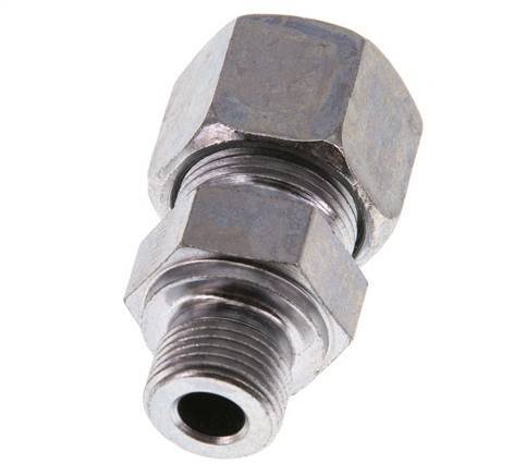 G 3/8'' Buitendraad x 14S Verzinkt Stalen Rechte Snijring Koppeling 630 Bar DIN 2353
