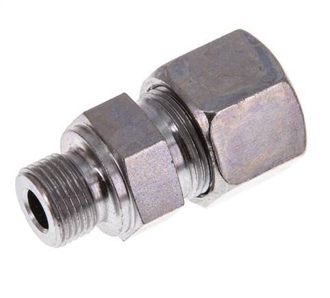 G 3/8'' Buitendraad x 14S Verzinkt Stalen Rechte Snijring Koppeling 630 Bar DIN 2353