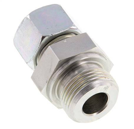 G 1'' Buitendraad x 20S Verzinkt Stalen Rechte Snijring Koppeling 400 Bar DIN 2353