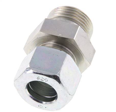 G 1'' Buitendraad x 20S Verzinkt Stalen Rechte Snijring Koppeling 400 Bar DIN 2353