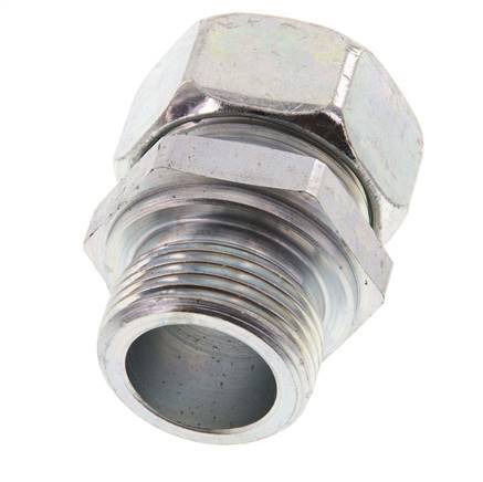 G 1'' Buitendraad x 28L Verzinkt Stalen Rechte Snijring Koppeling 160 Bar DIN 2353