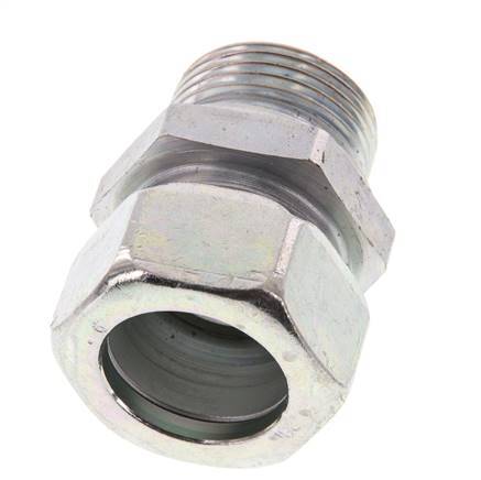 G 1'' Buitendraad x 28L Verzinkt Stalen Rechte Snijring Koppeling 160 Bar DIN 2353