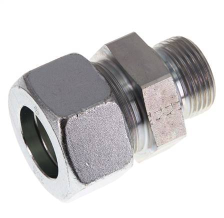 G 1'' Buitendraad x 30S Verzinkt Stalen Rechte Snijring Koppeling 400 Bar DIN 2353