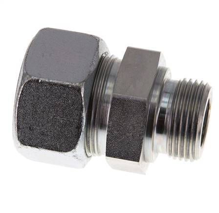 G 1'' Buitendraad x 30S Verzinkt Stalen Rechte Snijring Koppeling 400 Bar DIN 2353