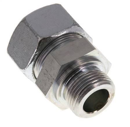 G 1'' Buitendraad x 30S Verzinkt Stalen Rechte Snijring Koppeling 400 Bar DIN 2353