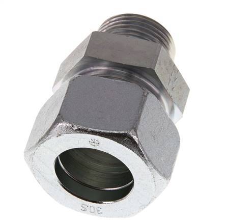 G 1'' Buitendraad x 30S Verzinkt Stalen Rechte Snijring Koppeling 400 Bar DIN 2353