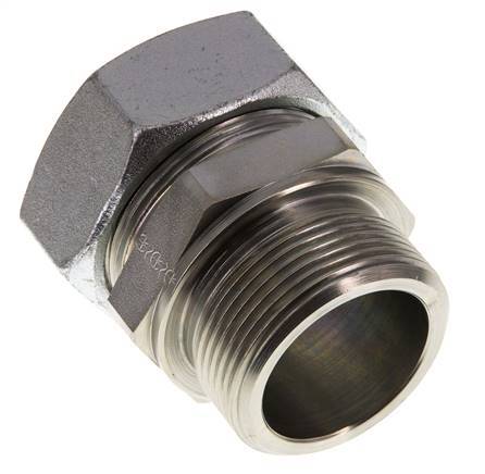 G 1 1/2'' Male x 42L Zinc plated Steel Straight Cutting Ring 160 Bar DIN 2353