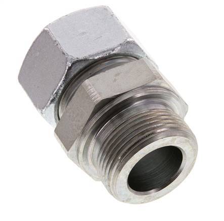 G 1 1/4'' Buitendraad x 30S Verzinkt Stalen Rechte Snijring Koppeling 400 Bar DIN 2353