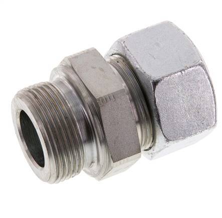 G 1 1/4'' Buitendraad x 30S Verzinkt Stalen Rechte Snijring Koppeling 400 Bar DIN 2353